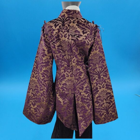 Victorian Steampunk Military Gothic Coat Dress Size 16 Women's Pirate Costume - Picture 8 of 10